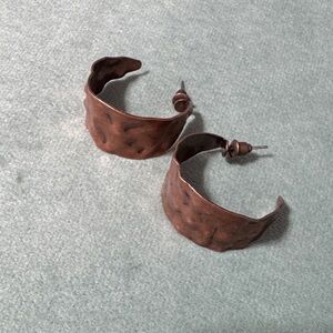 Elegant Copper Hoop Earrings